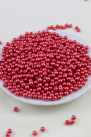 5 Mm Açık Pastel Kırmızı İnci Boncuk 30 Gr Kolye, Bileklik, Küpe Ve Takı Yapımı Diğer