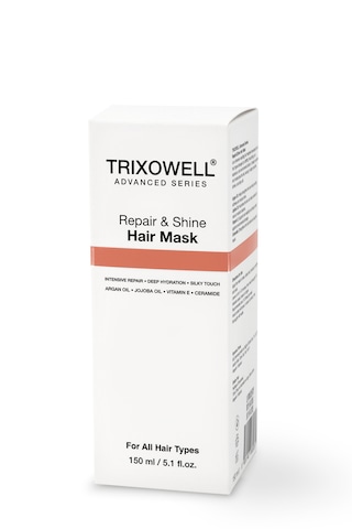 Trixowell Advanced Series Repair & Shine Yoğun Onarıcı Ve Nemlendirici Saç Bakım Maskesi Argan Yağı, Jojoba Yağı, Vitamin E, Seramid 150 Ml