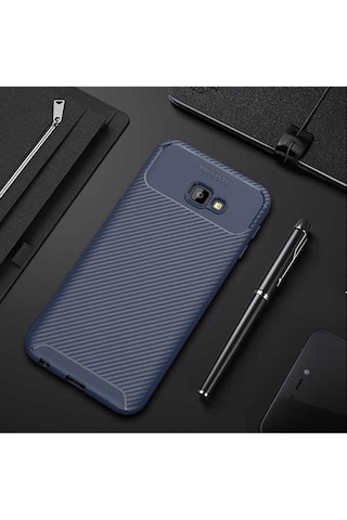 Samsung Uyumlu Galaxy J4 Plus Kılıf Zore Negro Silikon Kapak Lacivert
