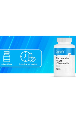 Ostrovit Glucosamine Glukozamin + Msm + Chondroitin 90 Tablets