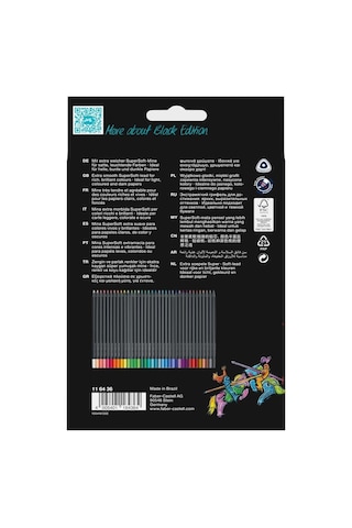 Faber-castell 116436 - Renkli Kalemler Blackwood, Black Edition, 36'li Kutu Genel