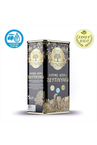 Zeytinören 5 Lt Natürel Sızma Soğuk Sıkım Erken Hasat Zeytinyağı