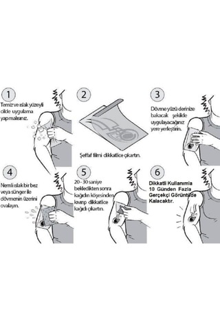 Geçici Dövme Joker Palyoço Soytarı Su Geçirmez Geçici Ufak El Kol Dövmesi Tattoo