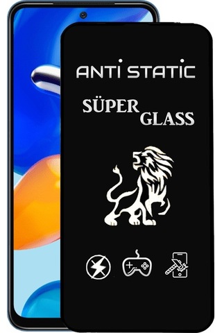 Xiaomi Uyumlu Redmi Note 11s Tam Kaplayan Anti Statik Dayanıklı Ekran Koruyucu Süper Cam