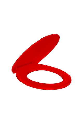 Rona Kırmızı Tisa Thermoplast Standart Klozet Kapağı (Üstten Mont