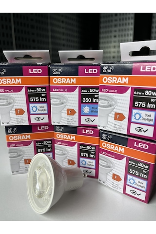 Osram 5w 6500k 6'lı Paket Beyaz Gu10 Ampül