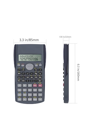 Bilimsel Hesap Makinesi 240 Fonksiyonlu, Scientific Calculator, Net Okunabilir Büyük Ekran, Pilli Profesyonel Hesa Genel