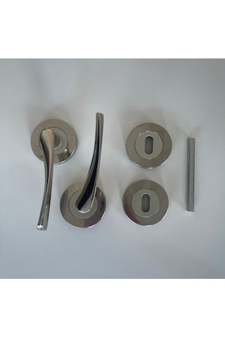 Nikel Brawo Wc Kapı Kolu Ön- Arka Takım