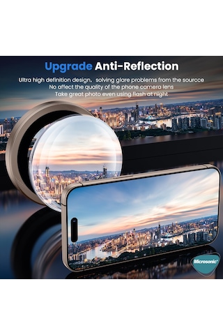 Microsonic Tecno Pova 6 Neo 5g Tekli Kamera Lens Koruma Camı Siyah