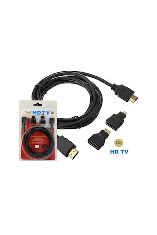Hdmi 3In1 Set Hdmı Mini Hdmı Mikro Hdmı Full Hd 1080P V1.4 Set