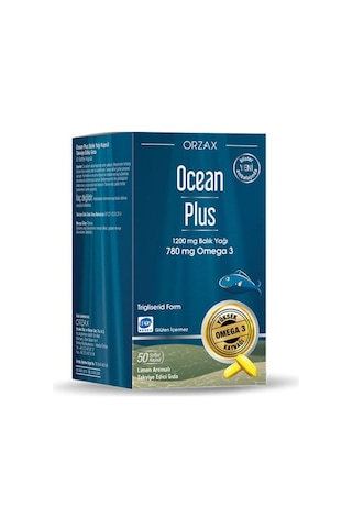 Ocean Plus 1200 Mg Omega-3 Balık Yağı 50 Kapsül