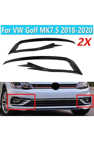 Volkswagen Golf 7.5 Sis Farı Çerçevesi Gti Piano Black 2018 Sonra