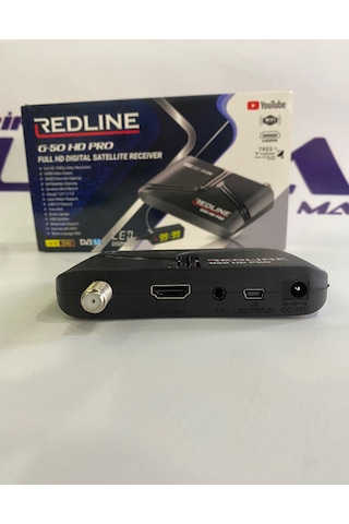Redline G50 PRO Full Hd Mini+Scartlı Uydu Alıcısı Tkgs Otomatik Kanal Güncellemeli Youtube Uyumlu Tv Arkası Mini Hd Uydu Cihazı