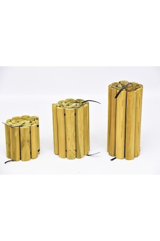 Ahşap Bordür Çit 30 Cm Yükseklik 150 Cm Uzunluk