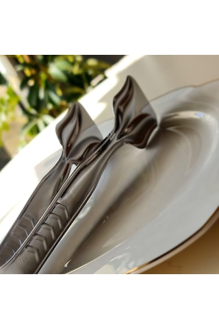 Hometarz İnox Metal Pasta Maşası Paslanmaz Çelik 21 CM