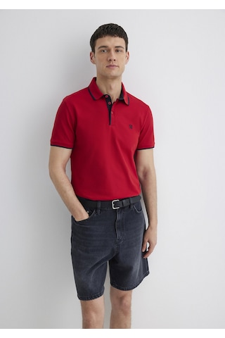 Mavi - Kırmızı Polo Tişört 062373-28441 Kırmızı