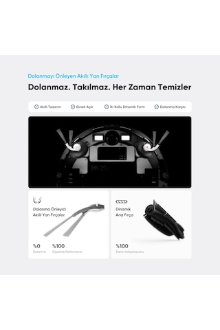 Şımart katya V+ 15000pa Premium Otomatik Toz Toplama Üniteli Akıllı Robot Süpürge