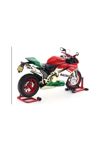 Ducati 1299 Panigale R Tasarımlı 1:9 Işıklı Ve Sesli Diecast Model Motosiklet / Koleksiyonluk Motosiklet Replikası Kırmızı