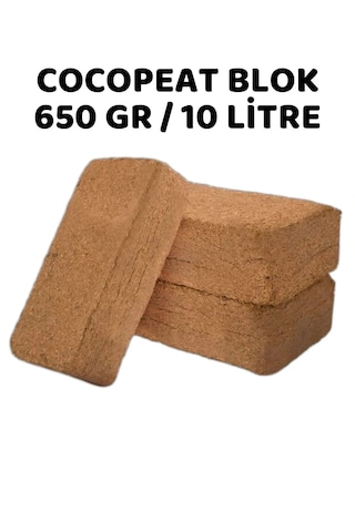 Cocopeat Hindistan Cevizi Torfu Blok 650gr / 10 Litre 10 Cocopeat Hindistan Cevizi Torfu Blok 650gr / 10 Litre 10