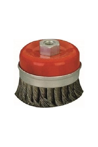 Leo Burgulu Çanak Tel Fırça . Çelik Kuşaklı 100 Mm