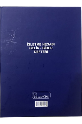 İşletme Hesabı Gelir-gider Defteri A4 100 Yaprak