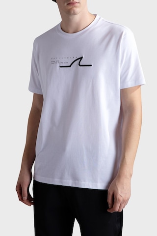 Paul & Shark Erkek T Shirt 24411053 010 Beyaz Beyaz