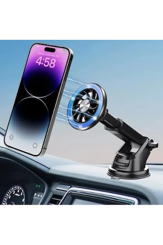Apple iPhone Uyumlu 11 12 13 14 15 Pro Max Mıknatıslı Cama Gögse Yapışan Uzayan Oto Telefon Tutucu Stand Vantuzlu 360 Yuvarlak Halka Hediye