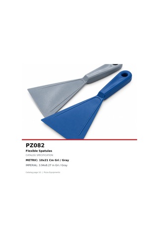 Fida Plastik Hamur Spatulası Esnek - Gri