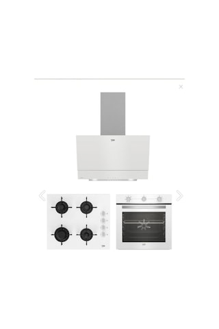 Beko BFC 220 HB - BOCD T 6011 EB - BDE 6050 HB Beyaz Ankastre Set