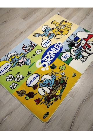 Şirinler Saray Kids Buklejel 3176L Çocuk Halısı 100X150 Cm Çok Renkli