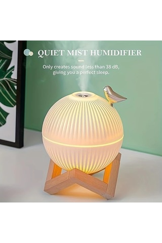 Techbloom Beyaz Usb Aromaterapi Nemlendirici Gece Işığı Esansiyel Yağ Uyumlu Sis Modu 10 14oz H Aile Ofis