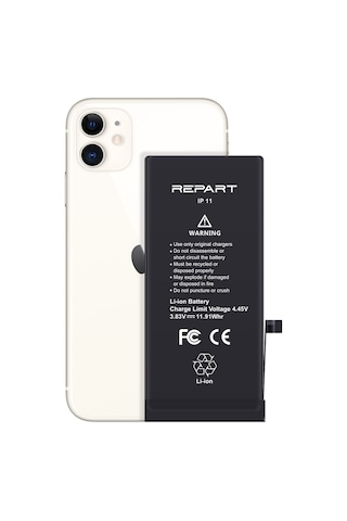 İphone 11 Uyumlu Güçlendirilmiş Yüksek Kapasite Batarya - 3470 Mah