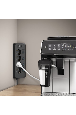 Akım Korumalı 4 Lü Priz 3680w 2 Usb-a + 2 Type-c Bireysel Anahtarlı Aşırı Yük & Isı Korumalı Çoklu Priz 2 M
