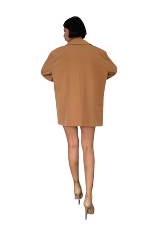 Oversize Ceket - Taba