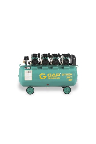 Yüksek Emişli Yağsız Teknoloji Hava Kompresörü 200 Lt 8 Hp