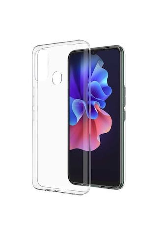 Zore Tecno Spark 7t Kılıf Süper Silikon Kapak - Renksiz Renksiz