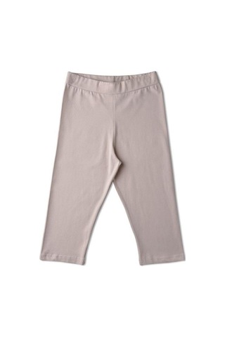 Kız Çocuk Diz Altı Mevsimlik Tayt-12615 Bej