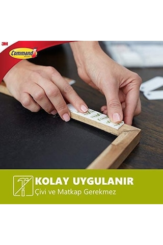 3M Command 17202 Küçük Boy Cırt Bant (3 Çift)