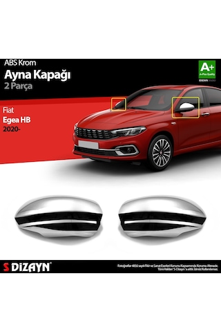 Fiat Egea Hb Abs Krom Ayna Kapağı 2 Prç. 2020 Üzeri