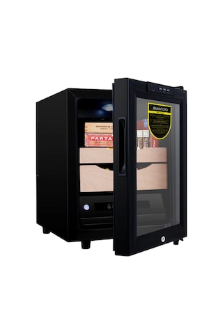 Quantoro Qcc-43 Elektronik Nemlendirme & Soğutmalı Siyah Puro Dolabı - Qtr-006