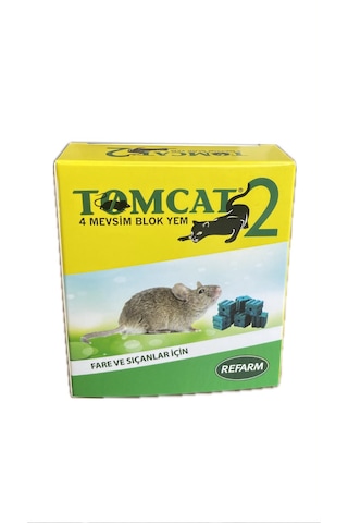 Tomcat 2-4 Mevsimlik Blok Yem Fare Ve Sıçanlar İçin 90 Gr 6 Adet