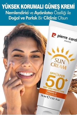 Pierre Cardin Leke Karşıtı Yüksek Koruyucu Yüz Güneş Kremi SPF50+ 75 ML