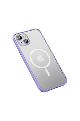 Apple Uyumlu iPhone 13 Kılıf Zore Mokka Wireless Kapak Lila