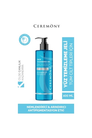 Ceremony Nemlendirici Arındırıcı Eşitleyici Sivilce ve Akne Karşıtı Yüz Temizleme Jeli 12 x 400 ML