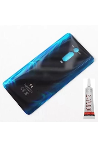 Mi 9t Uyumlu Arka Pil Kapağı Ve B7000 15 Ml Yapıştırıcı Çok Renkli