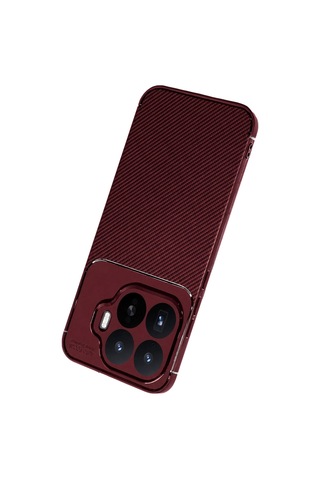 Mi 17t Auto Focus Karbon Kapak - Bordo Siyah