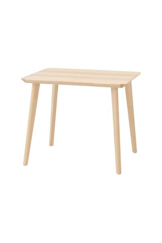 Ikea Lısabo Mutfak Masası, Dişbudak Kaplama, 88x78 Cm Çok Renkli