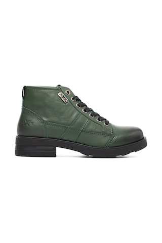 Military Green Bot Erkek Oxm003613 Oxs Frank 0036 Mıd M Leather Mıl.green Military Green