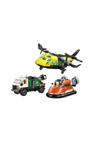 60505 Lego City Uçak, Servis Kamyonu Ve Hoverkraft 990 Parça +7 Yaş