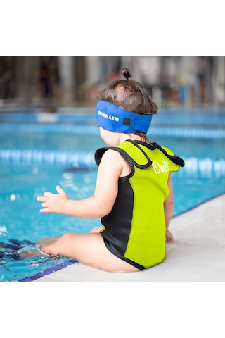 Owli Swimwarm Üşütmeyen Bebek Mayosu Neon Sarı - Siyah 001